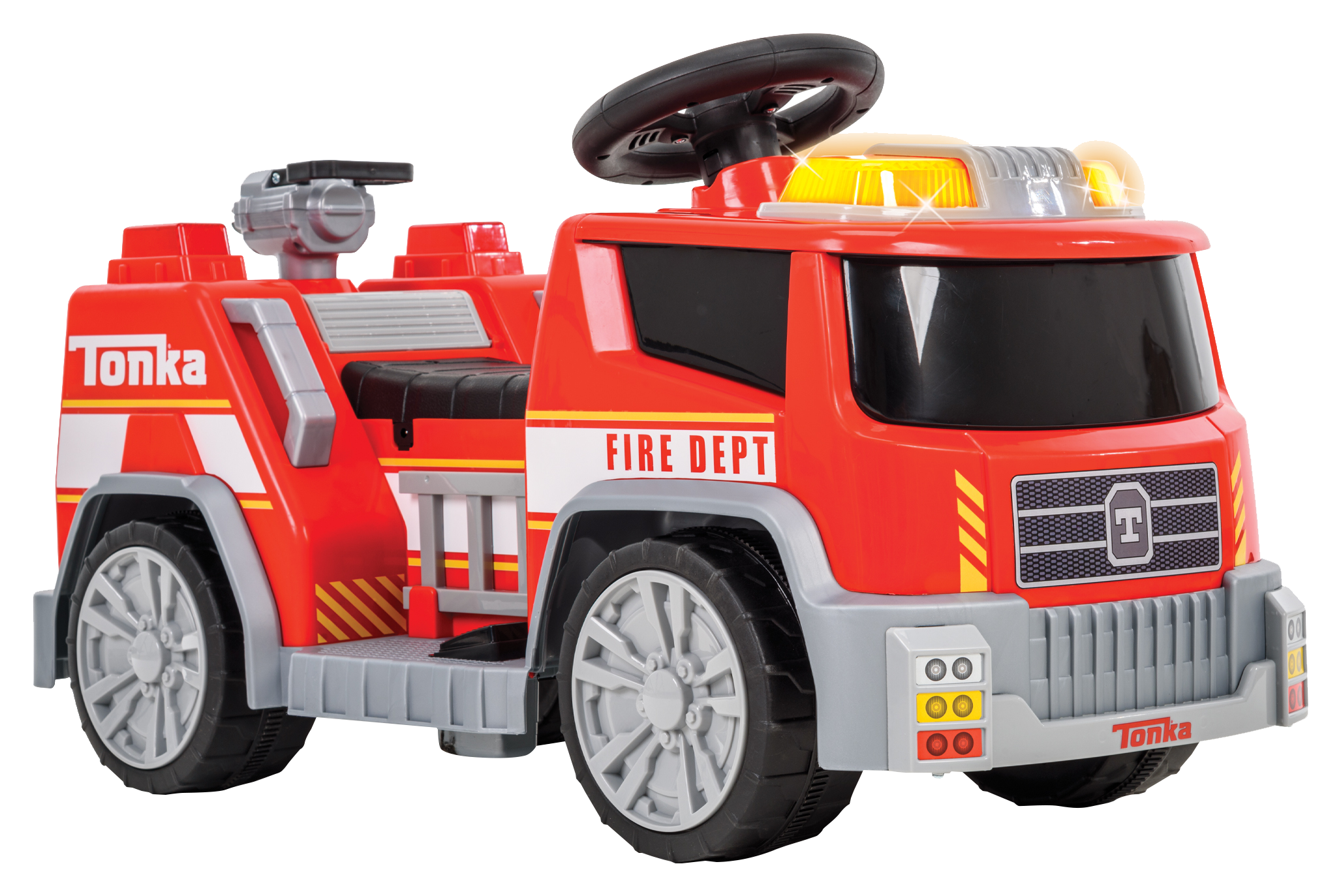 Huffy Tonka Fire Truck Quad 6V RideOn Toy for Toddlers Cabela